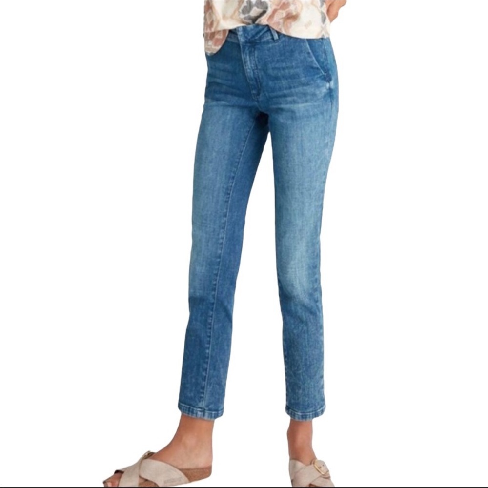 Pilcro and the Letterpress Anthropologie Mid Rise Slim Trouser Jeans